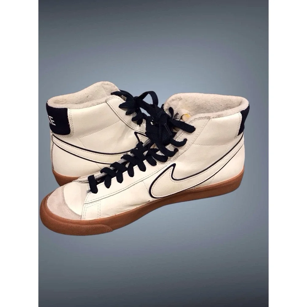 Nike Blazer Mid 77 Premium Sail/ Navy/ Gum Us 10.5 Mens‎ Sneaker DQ 7672-100